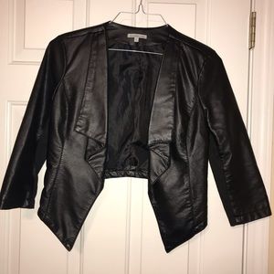 Faux leather jacket